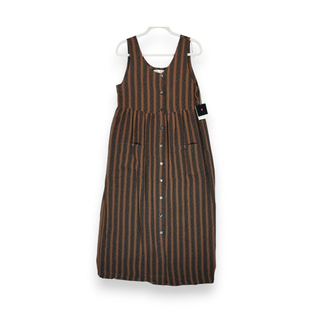 NWT Vintage Valerie Stevens 90s Women's Maxi Dress Silk Sleeveless Semi Sheer M